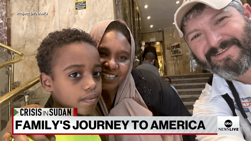 ABC News: Family Reunited in California After Escaping Violent Conflict in Sudan